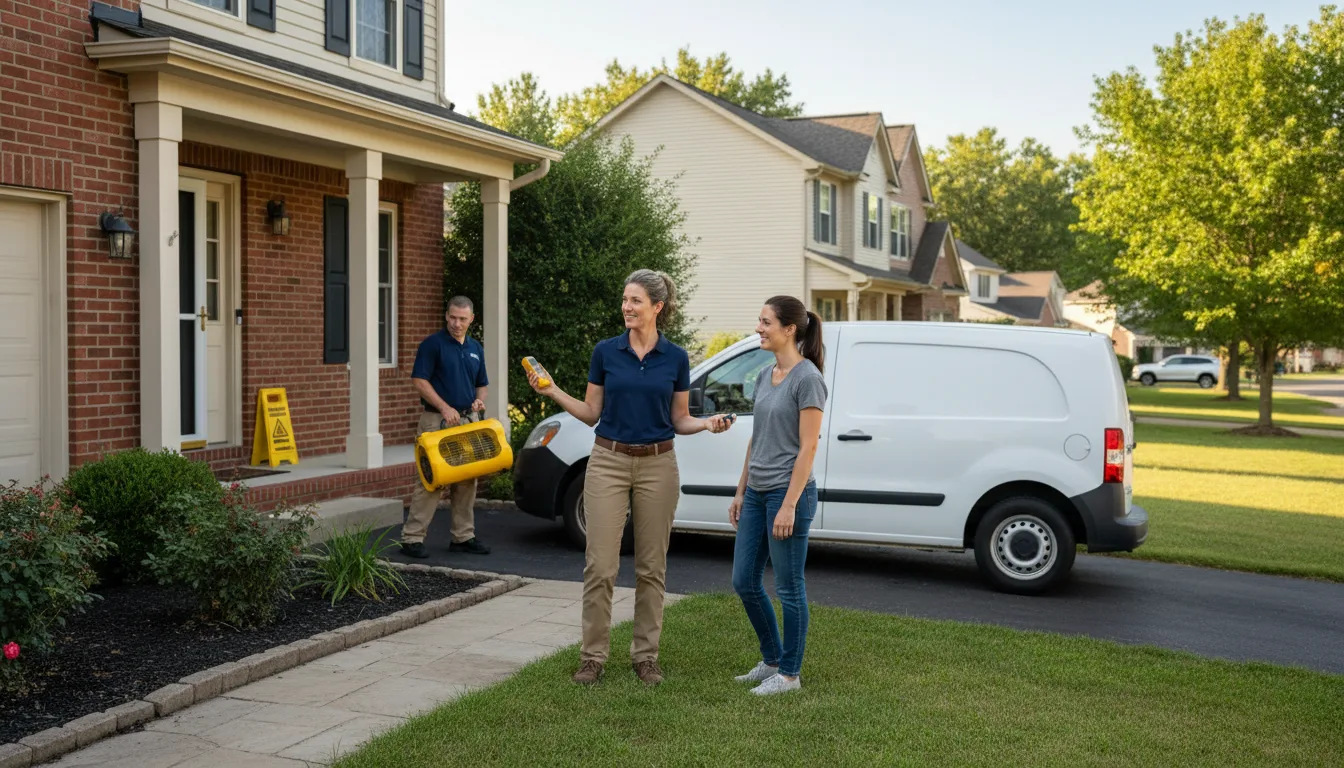 Residential water damage restoration in Ruleville, MS